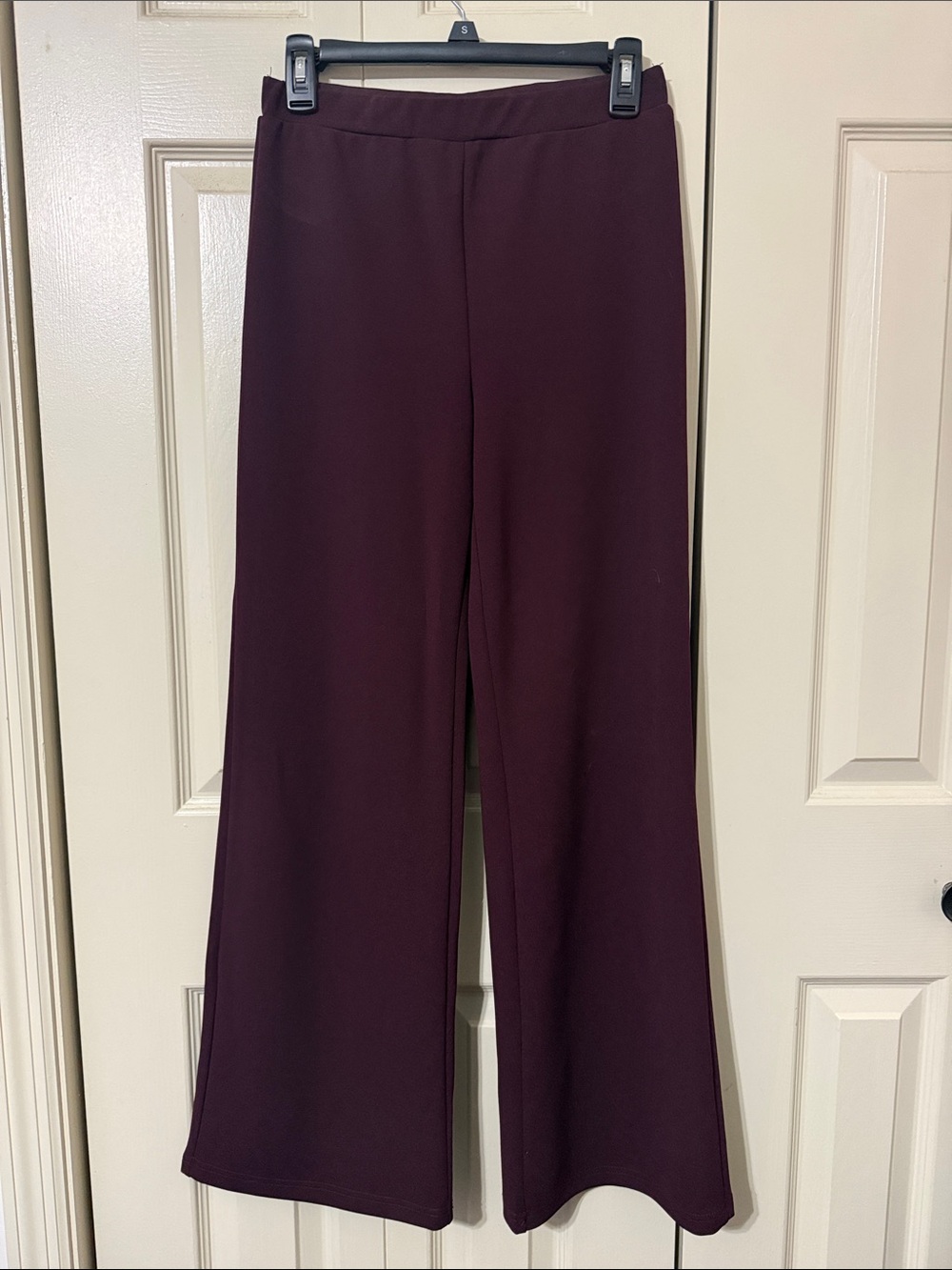 SHEIN Wide-Leg Pants in Plum